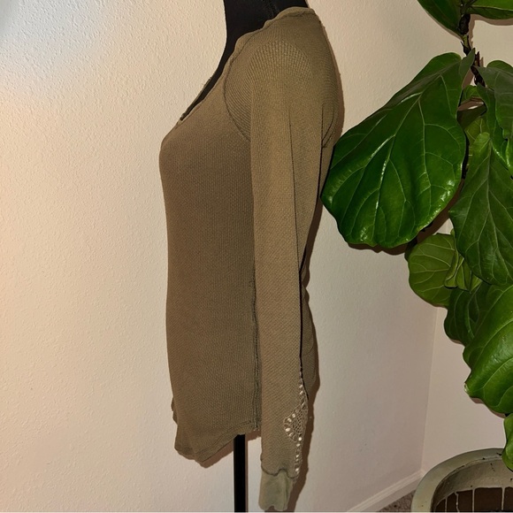 Free People Olive Long Sleeve Top - Picture 7 of 15
